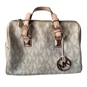 Michael‎ Kors MK Grayson Vanilla Boston handbag satchel